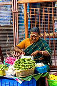 Street life around the Sri Meenakshi-Sundareshwarar Temple of Madurai. Tamil Nadu.  